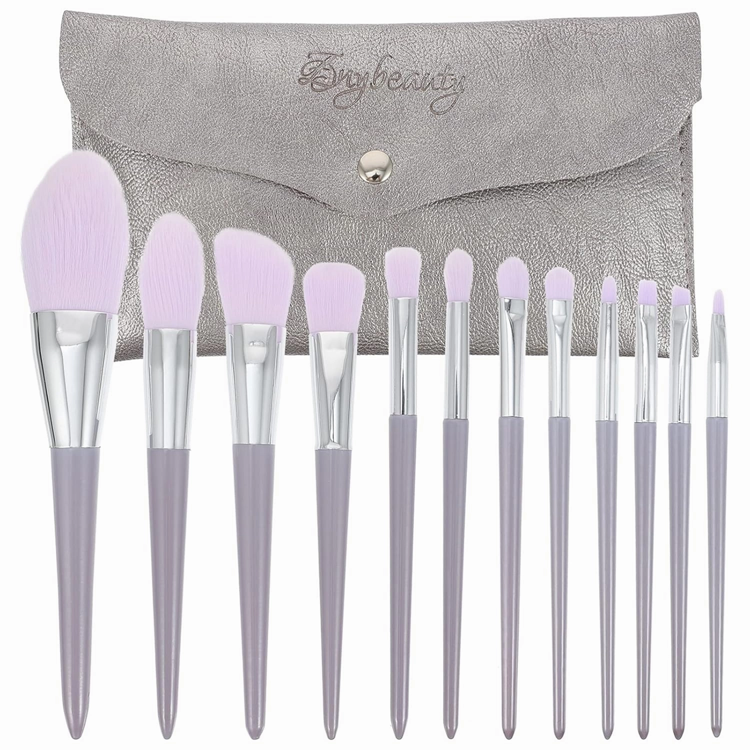 Makeup Brushes Set 12pcs Kit for Women Foundation Blush Eye Shadow Silky Touch Dense Fiber
