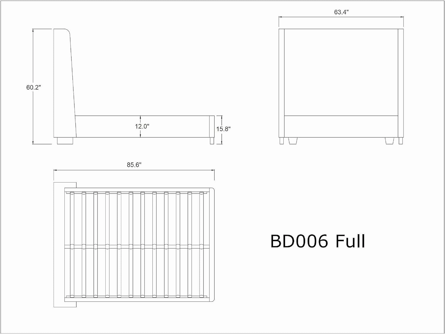 Manhattan Comfort Parlay Full Size Bed Frame with Headboard Upholstered in Soft Velvet, Minimalist Mid Century Modern Design, Solid Wood Construction, No Box Spring Needed, Slats Included, Blush Pink