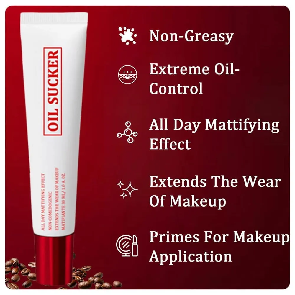 Matte Primer, Oil Absorber Primer Makeup, Waterproof, Sweatproof, Long-lasting