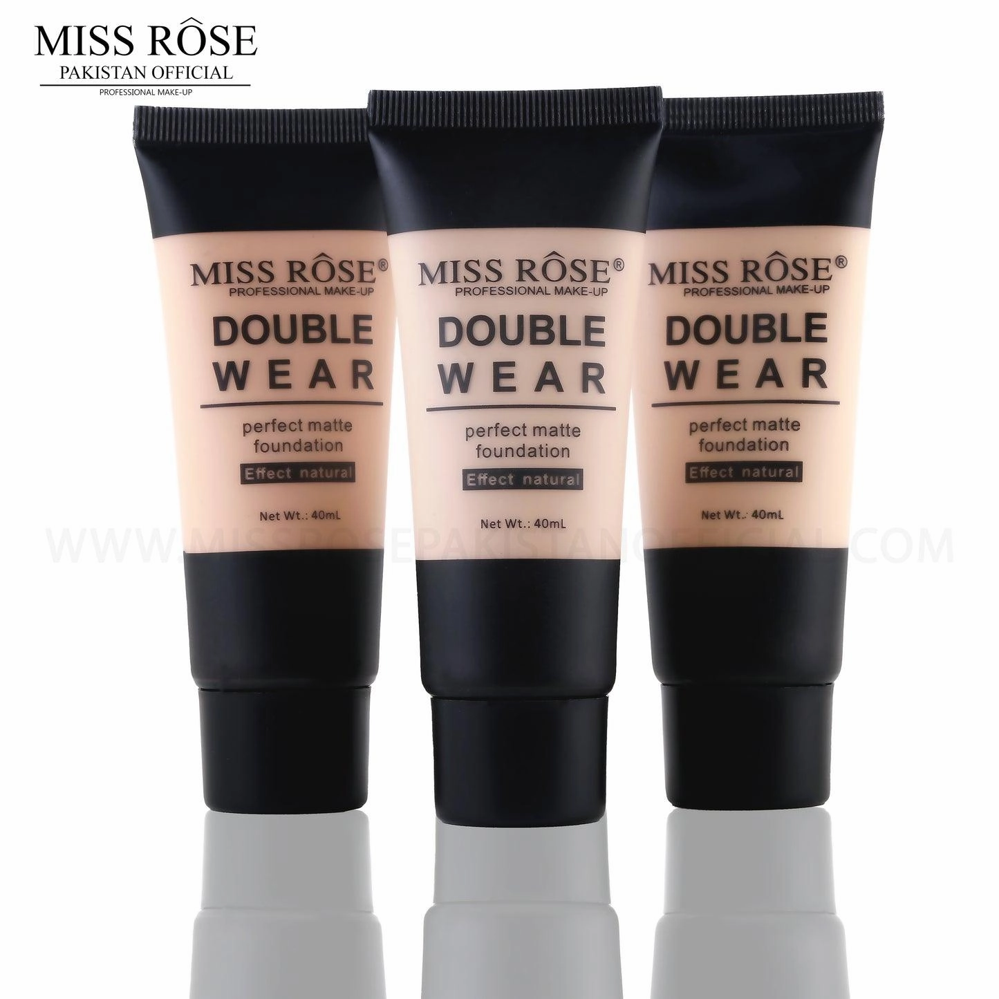 Matte Double Wear Foundation 40ml | Miss Rose Double Wear Foundation