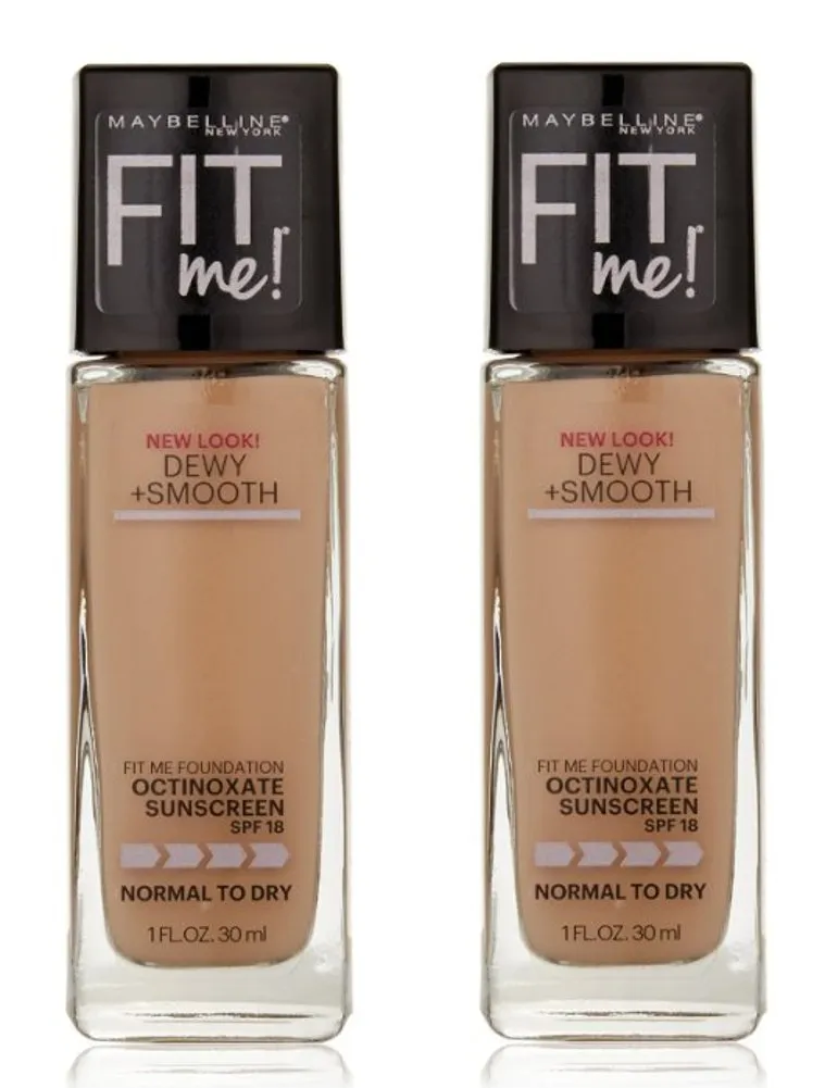 Maybelline New York Fit Me! Foundation, Classic Ivory [120], 1 oz (Pack of 2)