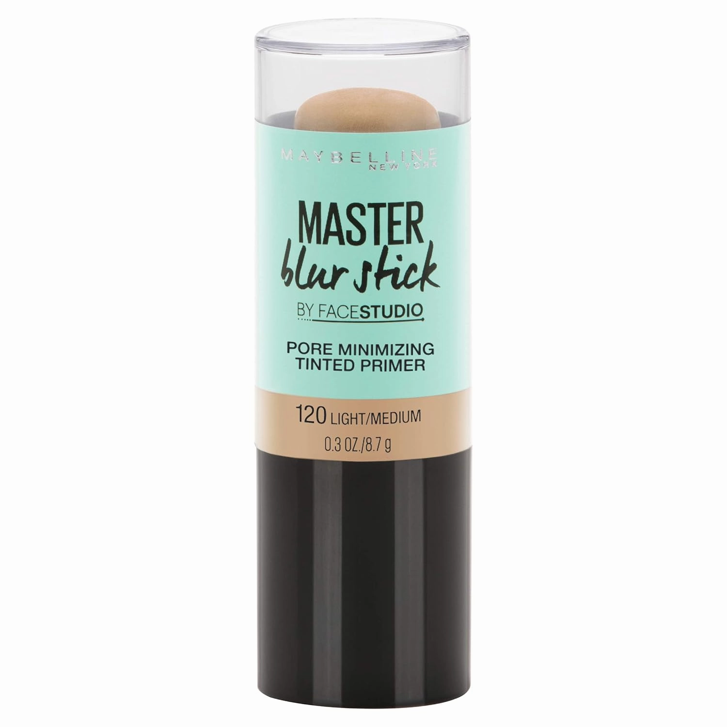 Maybelline New York Facestudio Master Blur Stick Primer Makeup, Light/Medium, 0.3 oz.