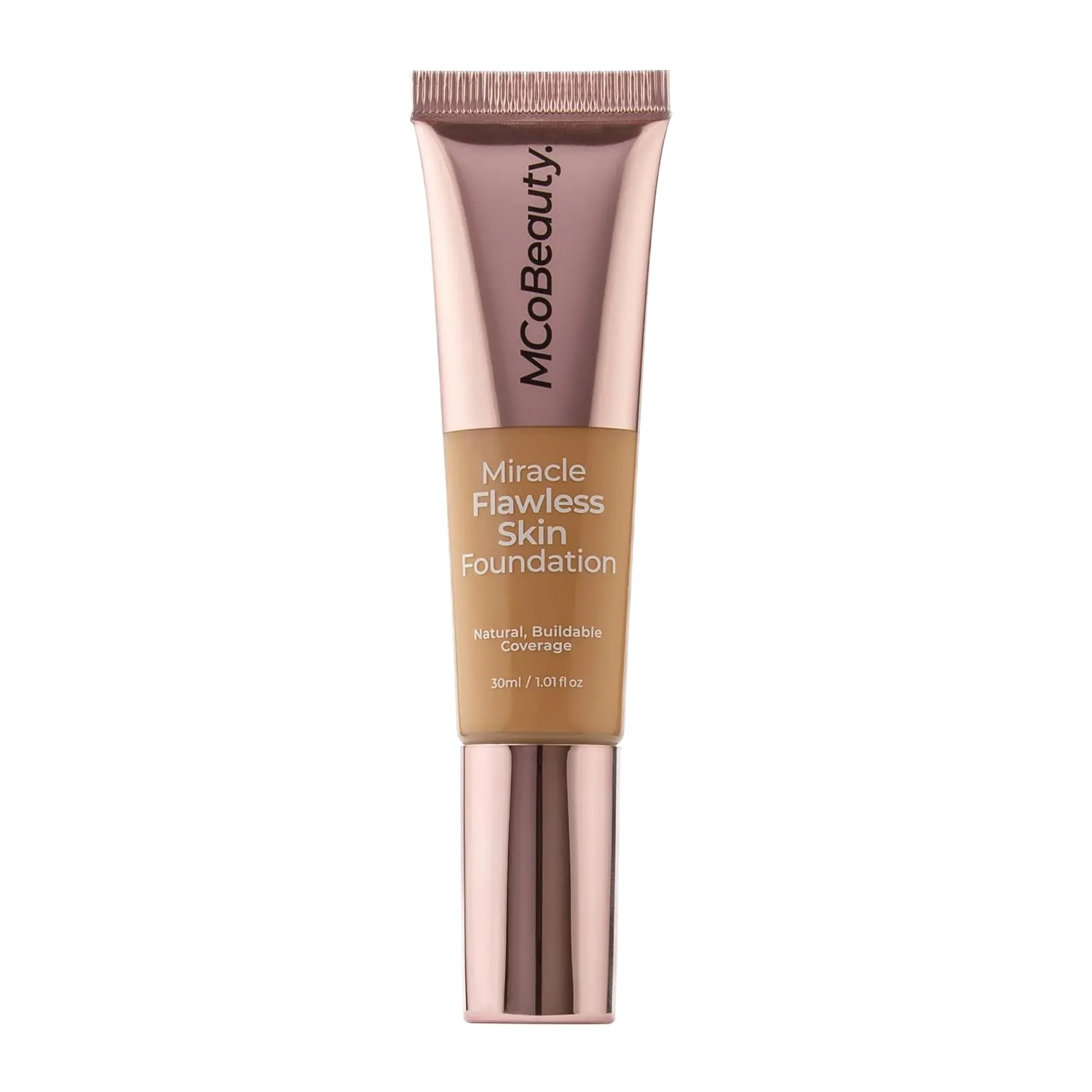 MCoBeauty Miracle Flawless Skin Foundation, 2 Natural Ivory, Natural, Buildable Coverage for All-Day Wear, Vegan, Cruelty Free Cosmetics