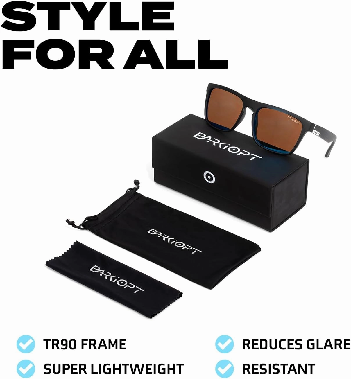 Men's Square Sunglasses Polarized Sunglasses Men Polarized UV Protection Mens Polarized Sunglasses Sport