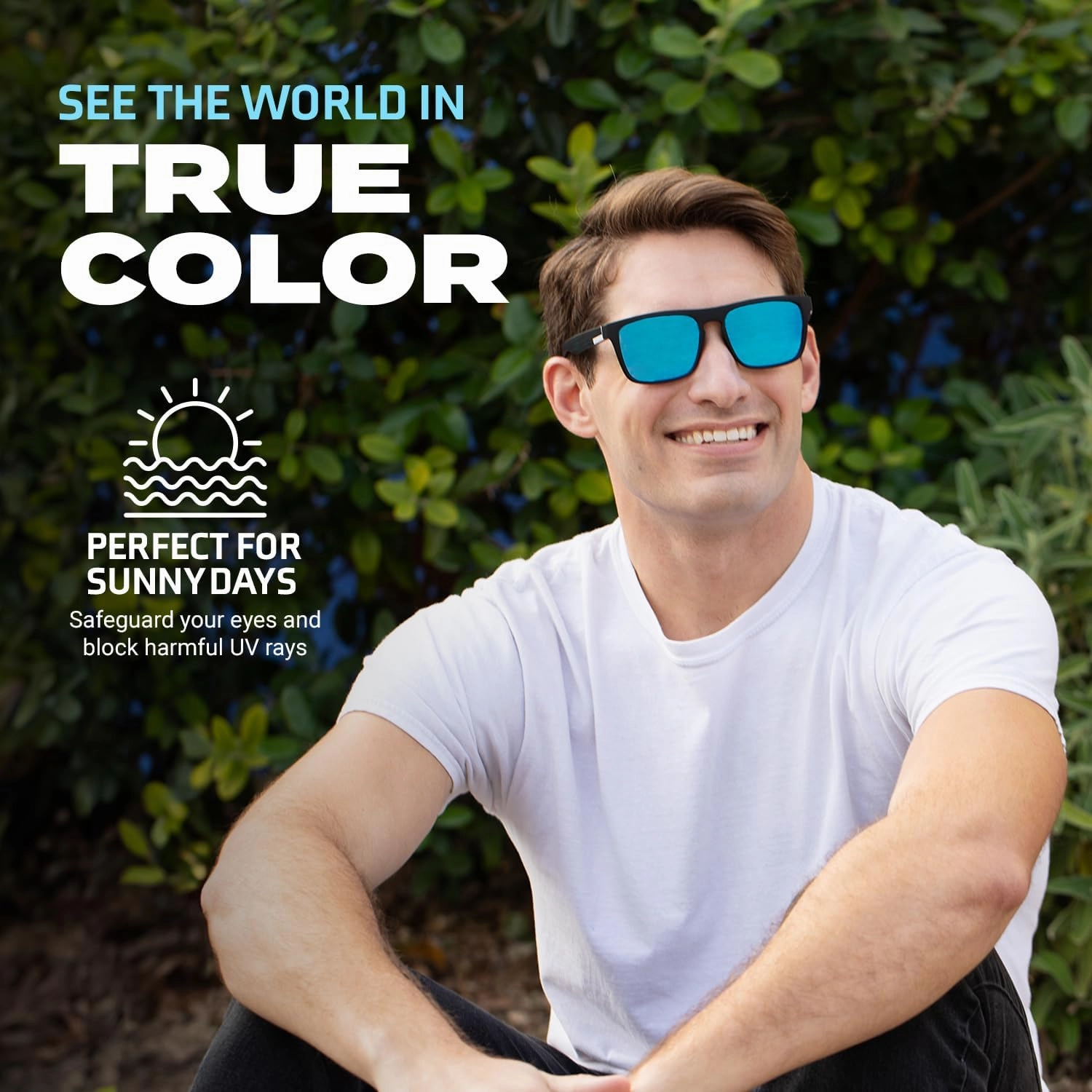 Men's Square Sunglasses Polarized Sunglasses Men Polarized UV Protection Mens Polarized Sunglasses Sport