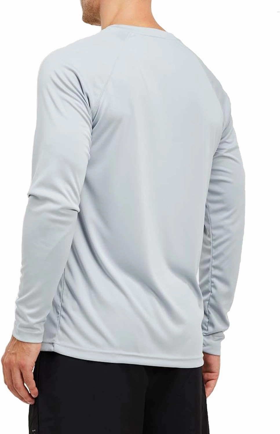 Mens 50  UPF Long Sleeve Shirt, Sun Protection Shirts UV Outdoor Lightweight Fishing T-Shirt for Hiking Swimming Rash Guard