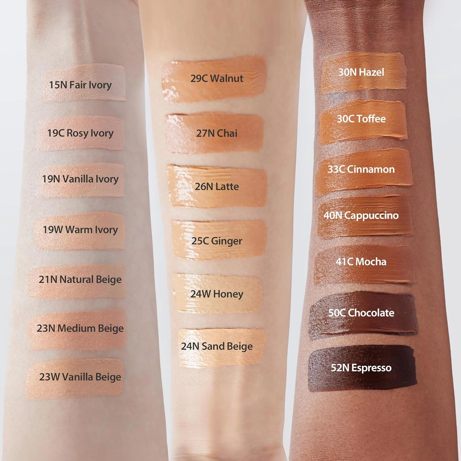 milktouch Cushion Foundation, 24H Flawless Skin, Radiant Shine, No Oxidation, Long-Lasting, Non-Creasing, 60% Hydrating Skincare Infused Korean Foundation, Valentines Gifts (19W Warm Ivory)