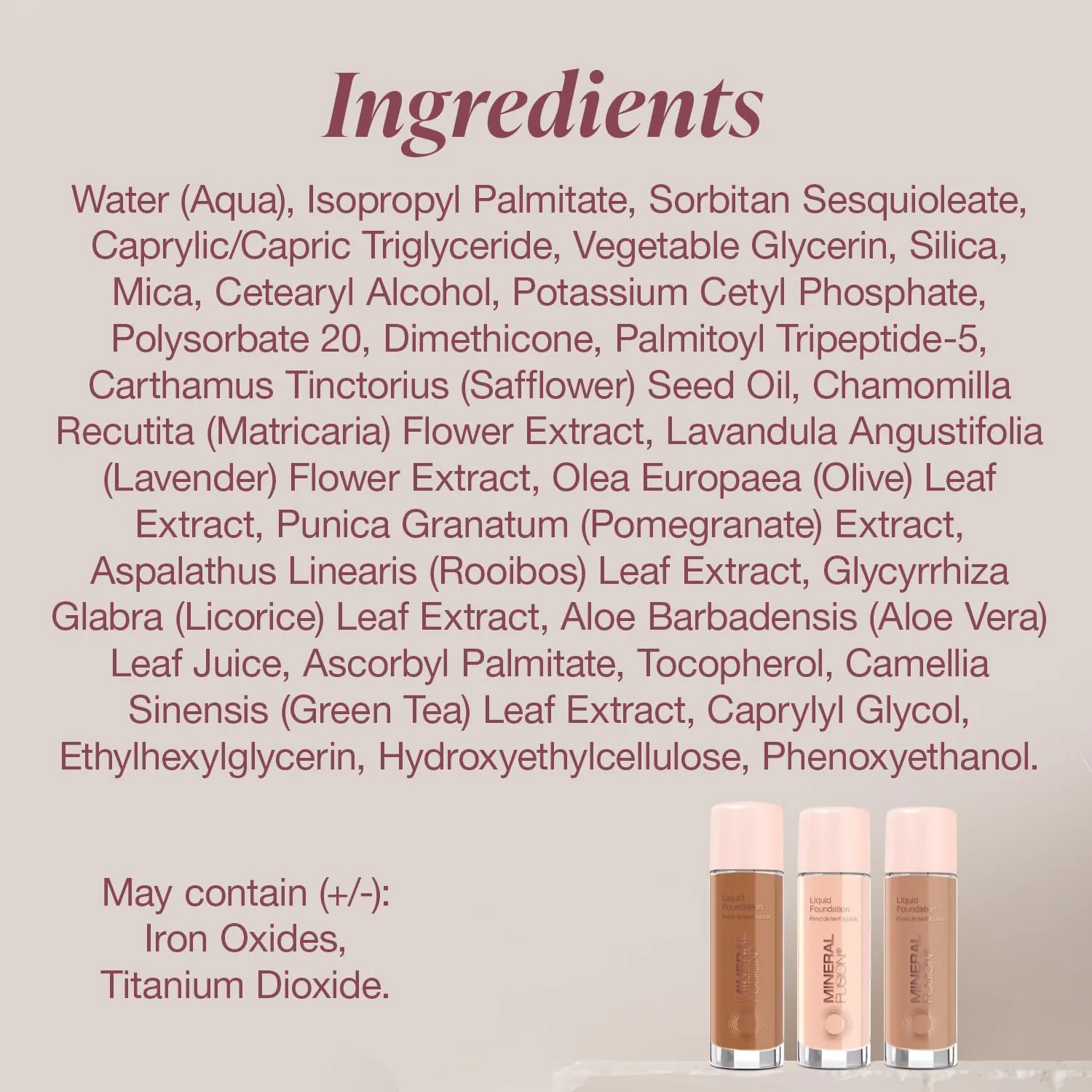 Mineral Fusion Full Coverage Foundation, Liquid Foundation - Neutral 1- Fair Complexion w/Neutral Undertones, Lightweight Matte Finish, Up to 12 Hr Hydration, Hypoallergenic & Vegan, 1 fl. oz