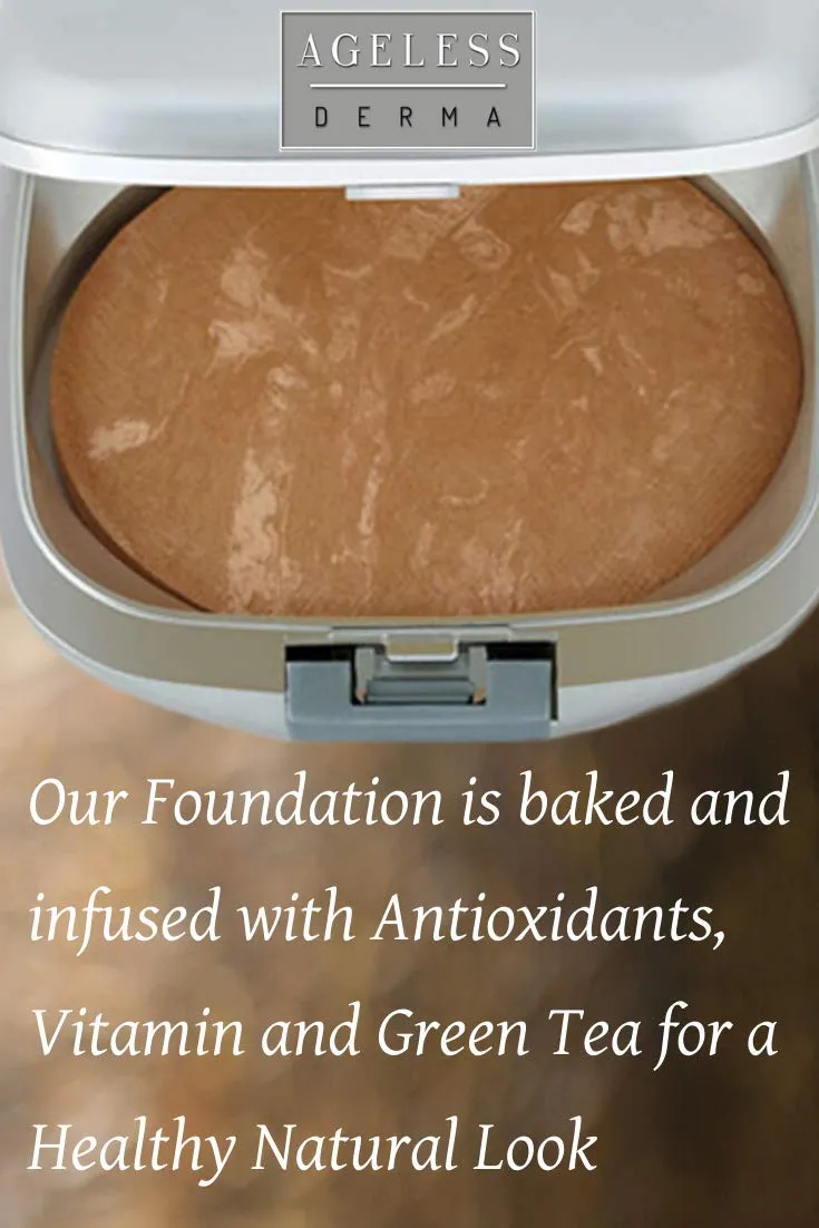 Mineral Makeup Baked Foundation- Vegan - Paraben - Gluten and Cruelty Free Powder Foundation (Moroccan Beige)