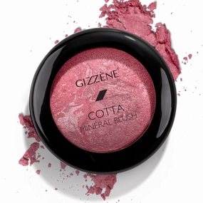 Mineral Blush Powder – Medium Coverage Terracotta Blush for Cheeks & Face with High Pigments for Shiny, Healthy Natural Finish – Buildable, Sweat Proof Makeup Blush (Pink Marble)