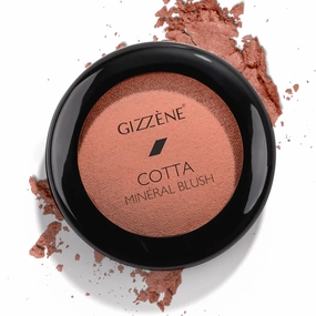 Mineral Blush Powder – Medium Coverage Terracotta Blush for Cheeks & Face with High Pigments for Shiny, Healthy Natural Finish – Buildable, Sweat Proof Makeup Blush (Pretty in Pink)
