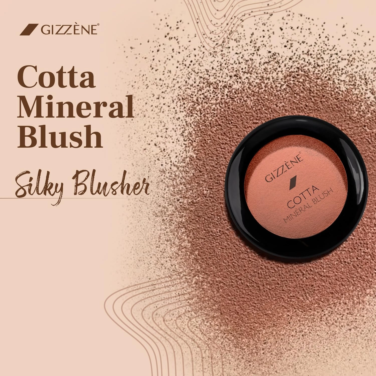 Mineral Blush Powder – Medium Coverage Terracotta Blush for Cheeks & Face with High Pigments for Shiny, Healthy Natural Finish – Buildable, Sweat Proof Makeup Blush (Pretty in Pink)