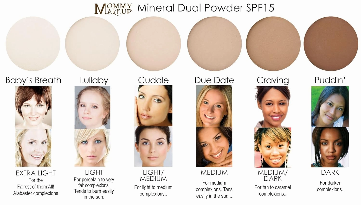 Mineral Dual Powder - 4-in-1 Pressed Mineral Foundation with SPF 15 for Flawless Glow - Oil-Free, Talc-Free, Gluten-Free, 0.45 oz (Coffee Break - Extra Dark) by Mommy Makeup