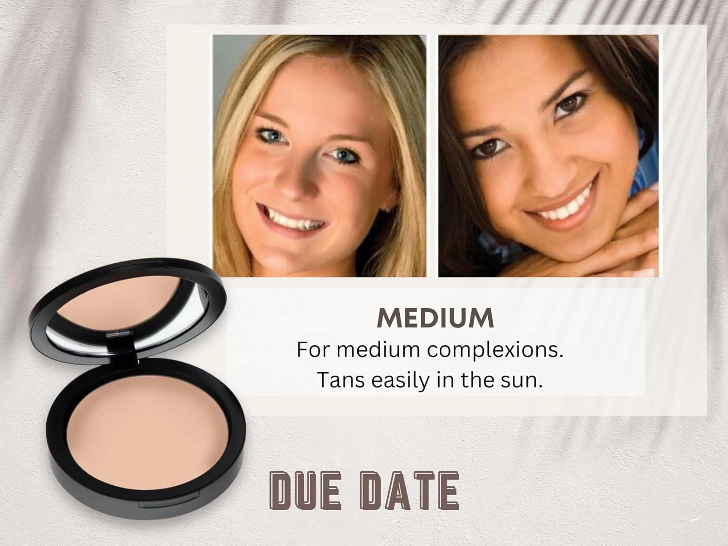 Mineral Dual Powder - 4-in-1 Pressed Mineral Foundation with SPF 15 for Flawless Glow - Oil-Free, Talc-Free, Gluten-Free, 0.45 oz (Due Date - Medium) by Mommy Makeup