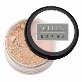 Mineral Face Powder Foundation Makeup. Natural Full Coverage Loose Foundation with Vitamin and Green Tea. Made in USA