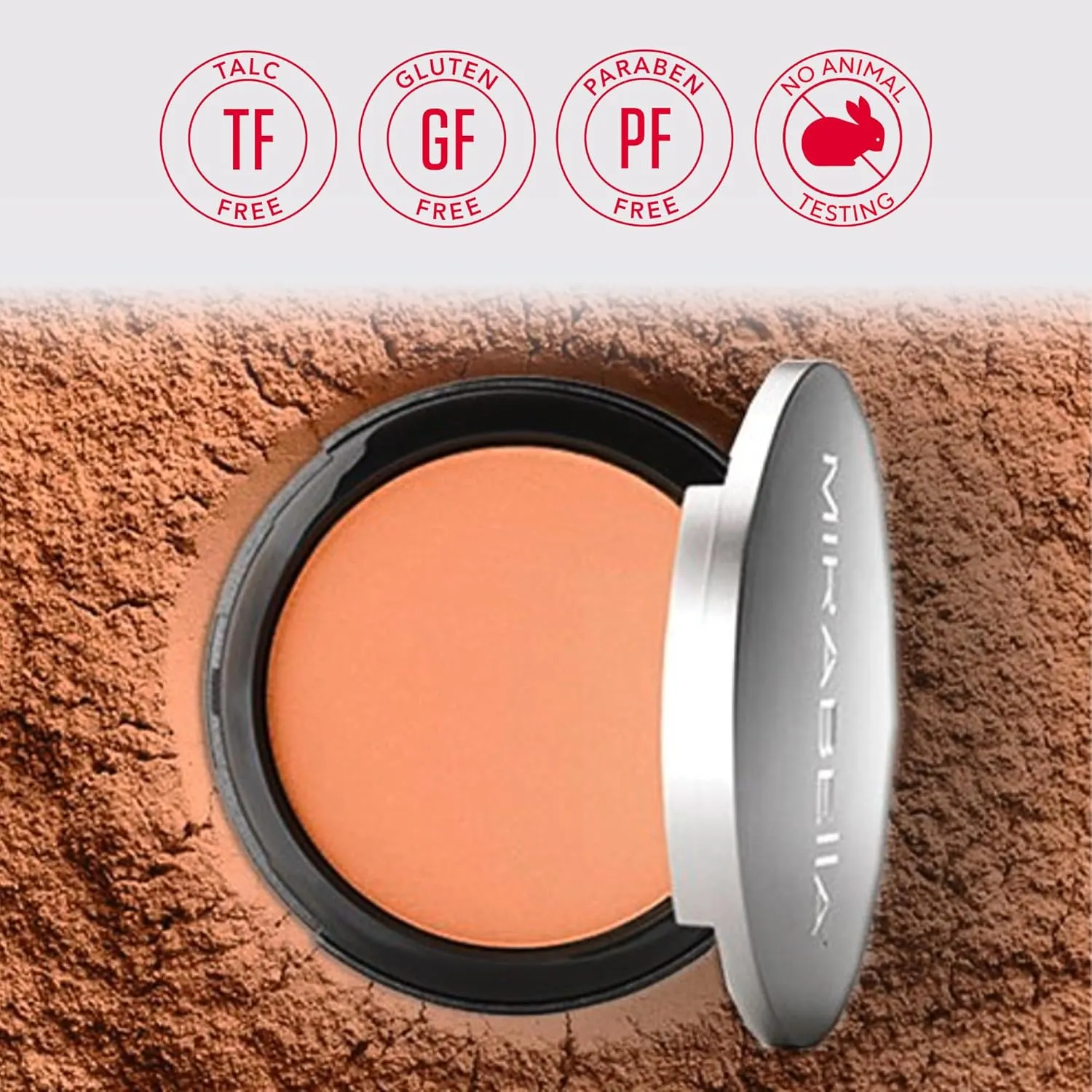 Mirabella Pure Press Powder Foundation Makeup, HD Finish Buildable Mineral Foundation for Sensitive Skin and All Skin Types with Age-Defying Benefits, Jojoba and Triglyceride, Original Fair I