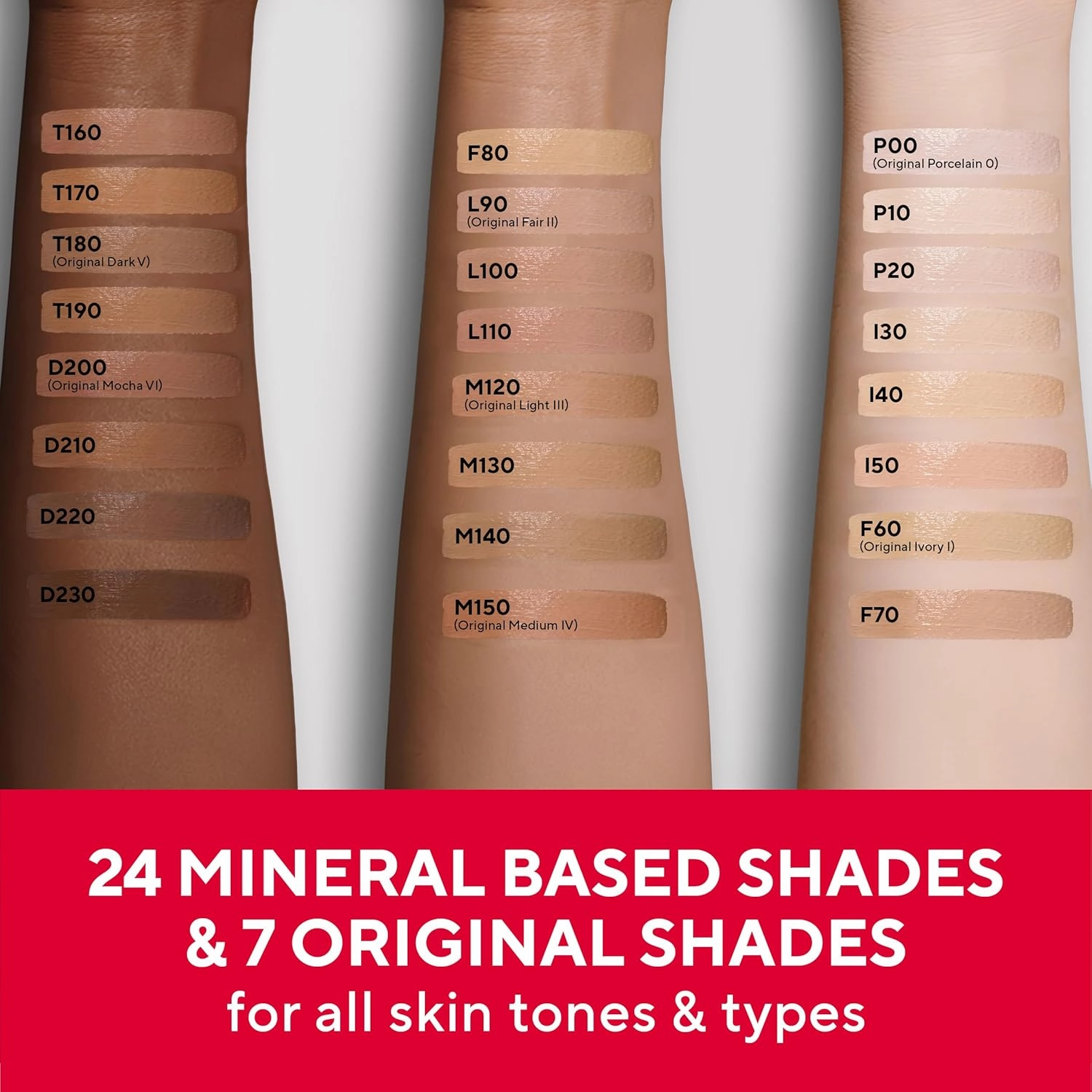 Mirabella Invincible For All HD Liquid Foundation - Anti-Aging Full Coverage Liquid Face Makeup - Moisturizing, Hydrating & Lightweight Foundation for All Skin Types (Light L90)