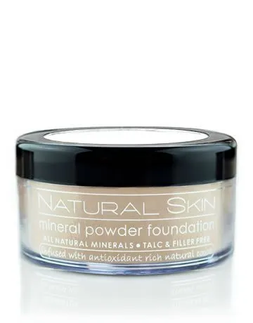 MODE Natural Skin Mineral Powder Foundation Light Warm - Shade 214 - Breathable Full Coverage Loose Makeup, Smooth Flawless Matte Finish, Nourishing Cocoa Skincare