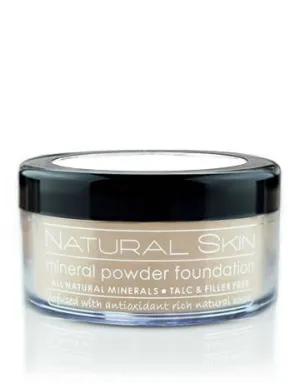 MODE Natural Skin Mineral Powder Foundation Light Warm - Shade 214 - Breathable Full Coverage Loose Makeup, Smooth Flawless Matte Finish, Nourishing Cocoa Skincare