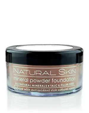 MODE Natural Skin Mineral Powder Foundation Medium Dark Mocha - Shade 219 - Breathable Full Coverage Loose Makeup, Smooth Flawless Matte Finish, Nourishing Cocoa Skincare, Vegan