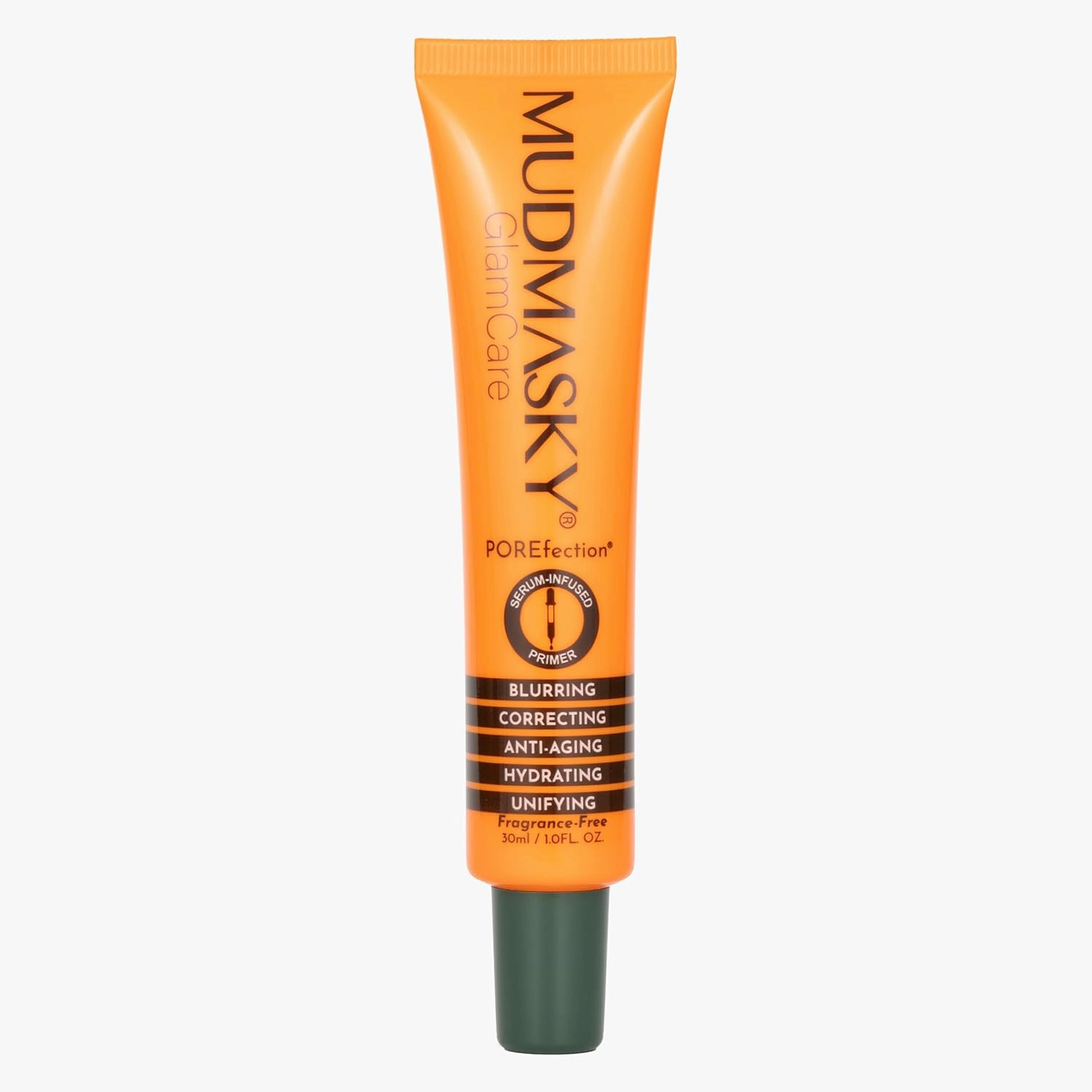 Mudmasky GlamCare POREfection Serum-Infused Primer - 30ml - Minimizes Pores Instantly - Hydrating Makeup Base - Nourishing Skin Care - Flawless Beauty with Long-Lasting Smooth Finish - Made in France