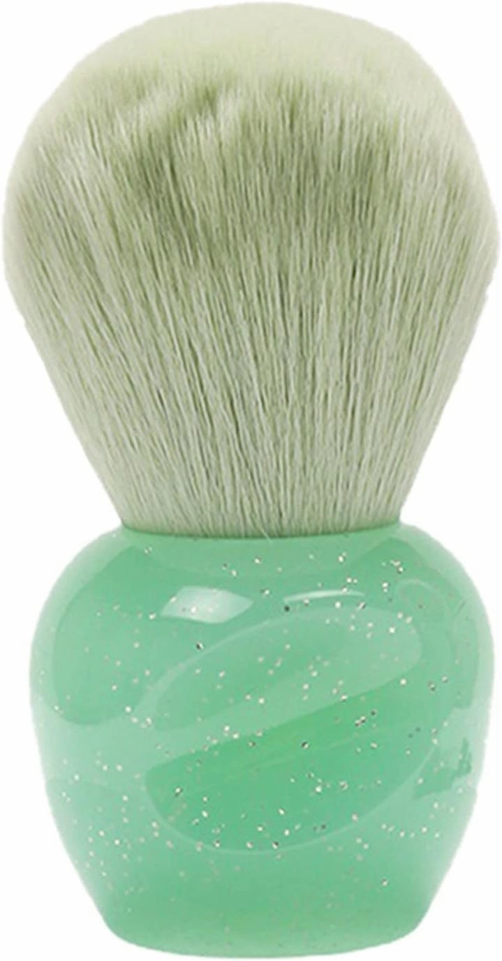 Nail Loose Powder Brush Single Loose Powder Brush Dust Beauty Makeup Makeup Brush Hand Beauty Tools Haircut Brush(Green)
