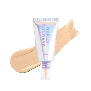Naked Sundays BeautyScreen SPF 50 Mineral Peptide Foundation Tints, 2-in-1 SPF and Skin Tint, Radiant with Light buildable coverage, infused with Peptides, Acne-Safe (2.5 Light Neutral, 1.01 oz)