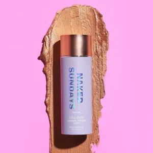 Naked Sundays SPF 50 100% Mineral Glow Balm – Peptide-Infused Multi-Tasking Blush Stick for Cheeks, Lips & Eyes – Broad Spectrum Mineral Sunscreen with Zinc Oxide – 8g (Bronze)