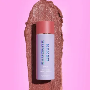 Naked Sundays SPF 50 100% Mineral Glow Balm – Peptide-Infused Multi-Tasking Blush Stick for Cheeks, Lips & Eyes – Broad Spectrum Mineral Sunscreen with Zinc Oxide – 8g (Dusty Rose)