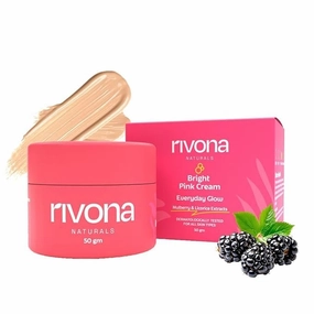 Naturals Bright Pink Face Cream | Long-Lasting Hydration Light make up look | Vegan | Niacinamide & Mulberry Extracts| Tinted moisturiser | 50 gm (Warm Beige, 50 g (Pack of 1))