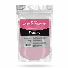 Nena's Superior Sculpting Powder Professional Acrylic Nail System Clear Blush Pink Medium Pink 16 oz 460 g