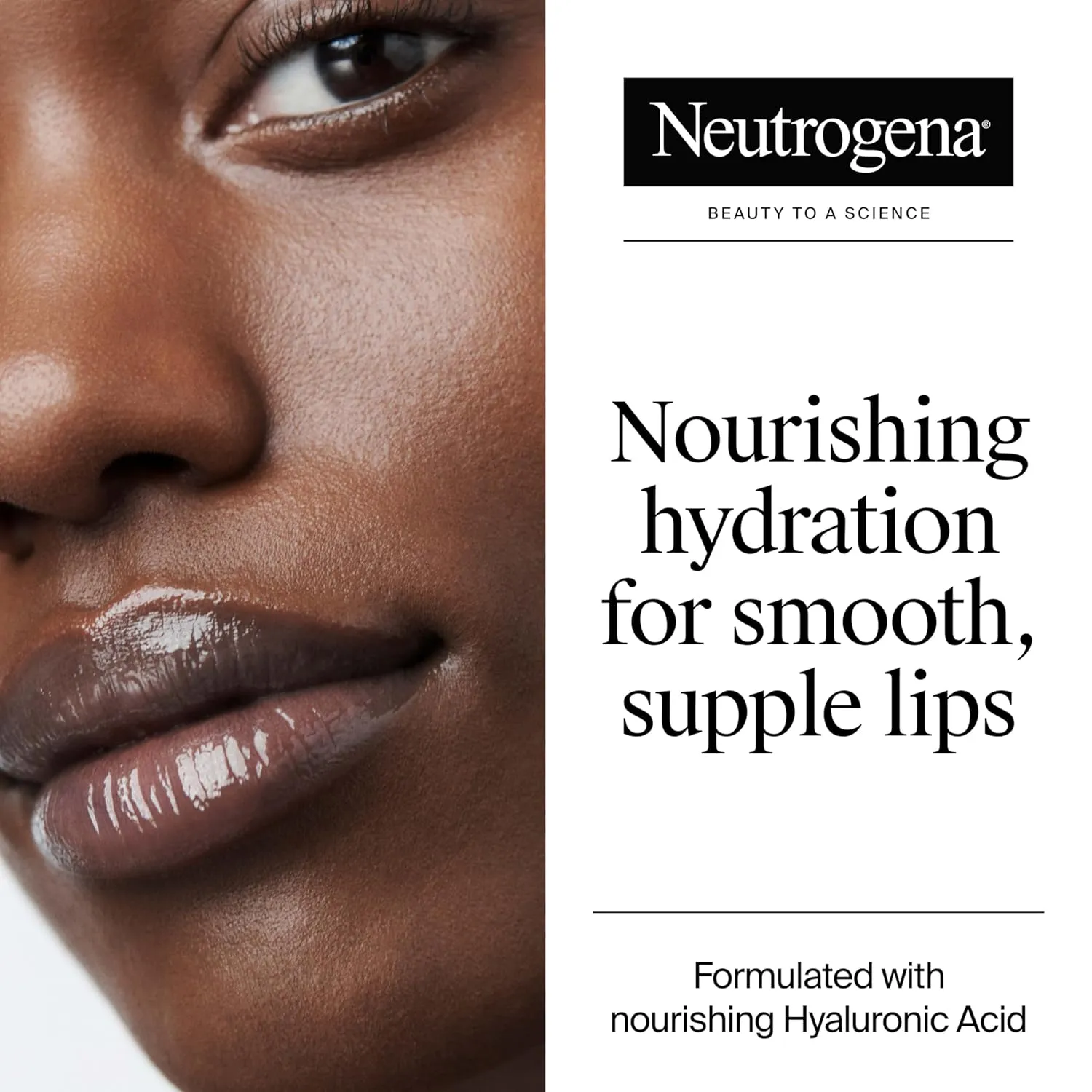 Neutrogena Hydro Boost Hyaluronic Acid, Unscented Lip Balm Leaves Lips Feeling Hydrated, Sheer Ice Nude Lip Balm with a Sweet Sugar Flavor, Fragrance Free, 0.5 oz (Pack of 2)