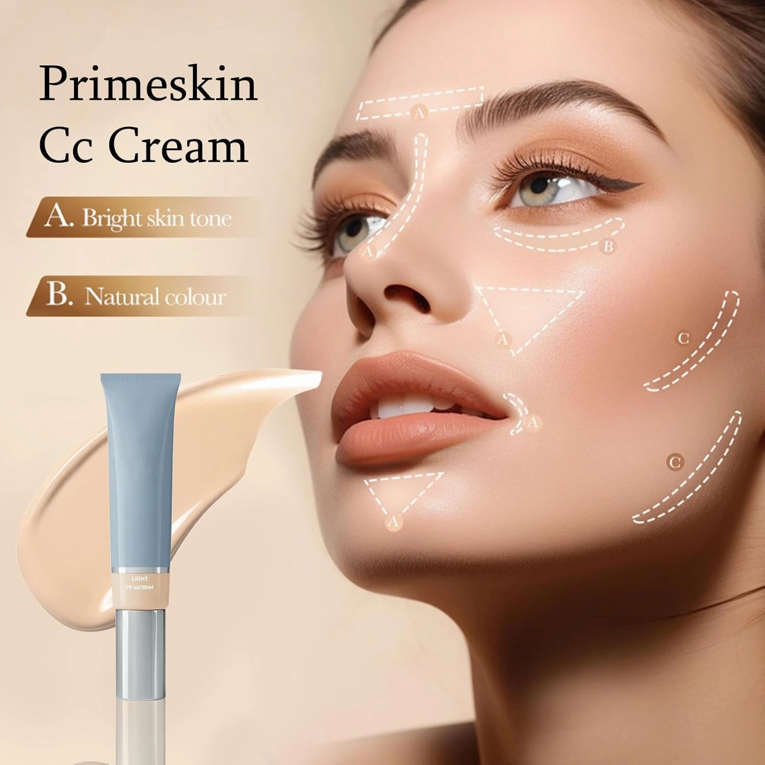 New Upgrade CC Cream,anti agings Korean Cc Cream For Elderly,CC Cream Foundation Colour Correcting Cream,Suitable for All Ages