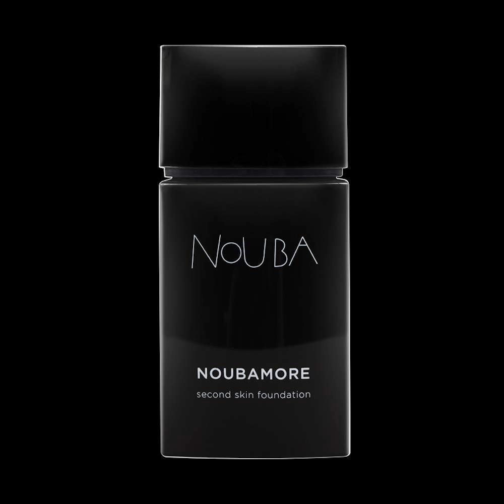 Noubamore Second Skin Foundation by Nouba - Long Lasting Coverage With Jojoba Extract Luminous Makeup Light Texture - Nude Skin Effect - Smoothes & Nourishes, Blends Perfectly (Color 85)