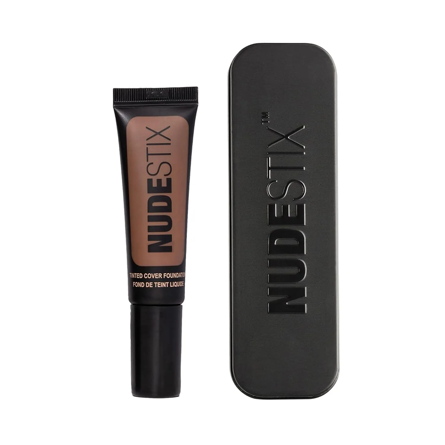 Nudestix Tinted Cover Liquid Foundation, Buildable Coverage for Even Skin Tone, Flawless Natural Lightweight Makeup Finish, 0.84 fl oz (25 ml)