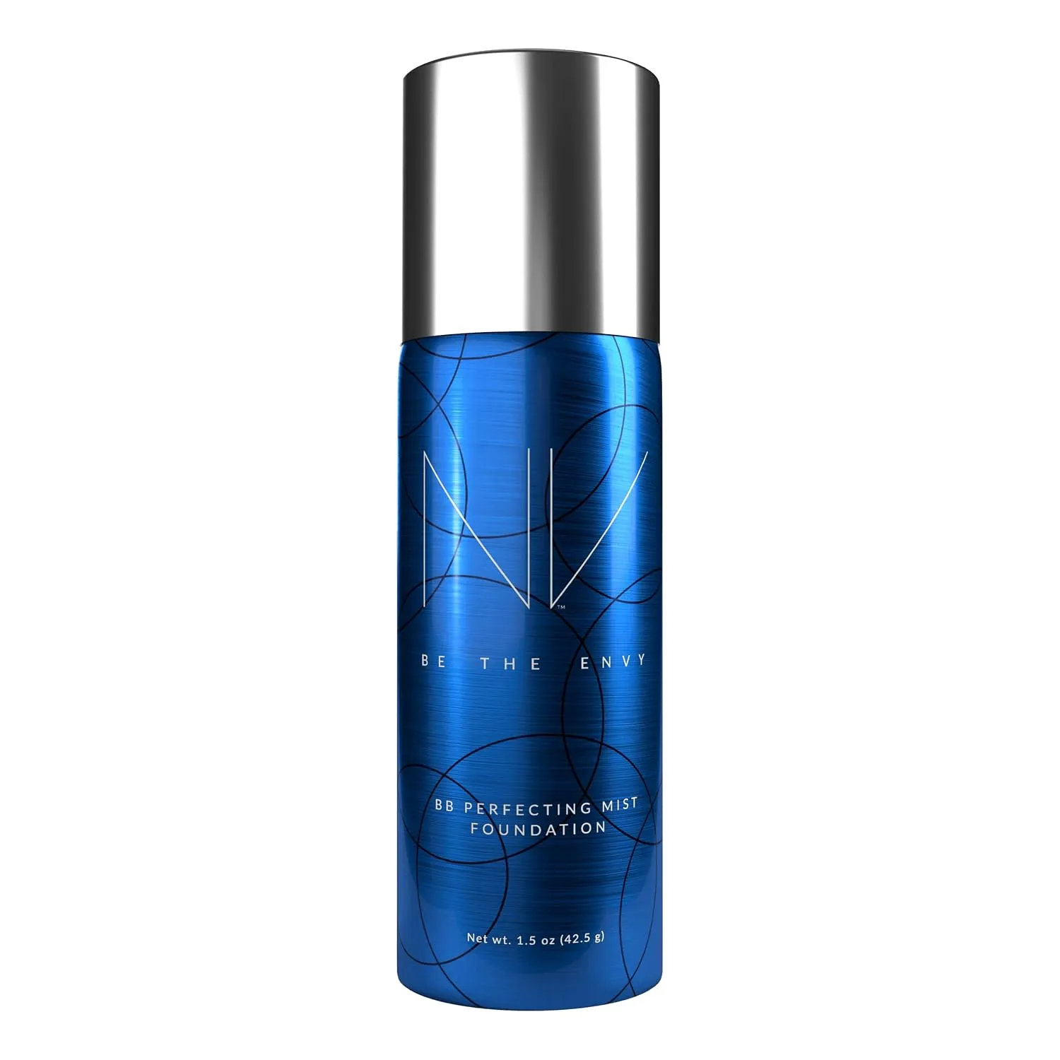 NV BB Perfecting Mist Foundation Buildable Coverage Professional Airbrush Makeup with Plant-based Stem Cell Polypeptides, Vitamins A, D, E and Aloe, 1.5 ounces, Warm Honey