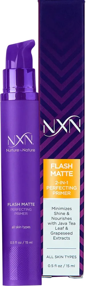 NxN 2-in-1 Matte Primer with Java Tea Leaf & Grapeseed to Nourish Skin & Minimize Pores for All Skin Types O.5 FL Oz