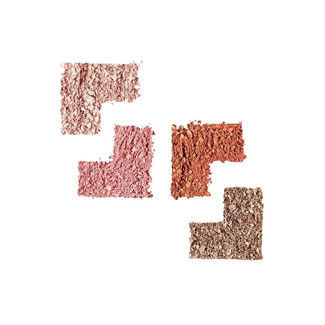 OFIR Quadratic Eyeshadow Palette | Richly Emollient & Blendable Formula | Eye Shadow Palette Makeup | Intensely Pigmented Orange Caves - Warm Orange Rustic Tones | Travel Size with Mirror, 4.4 G