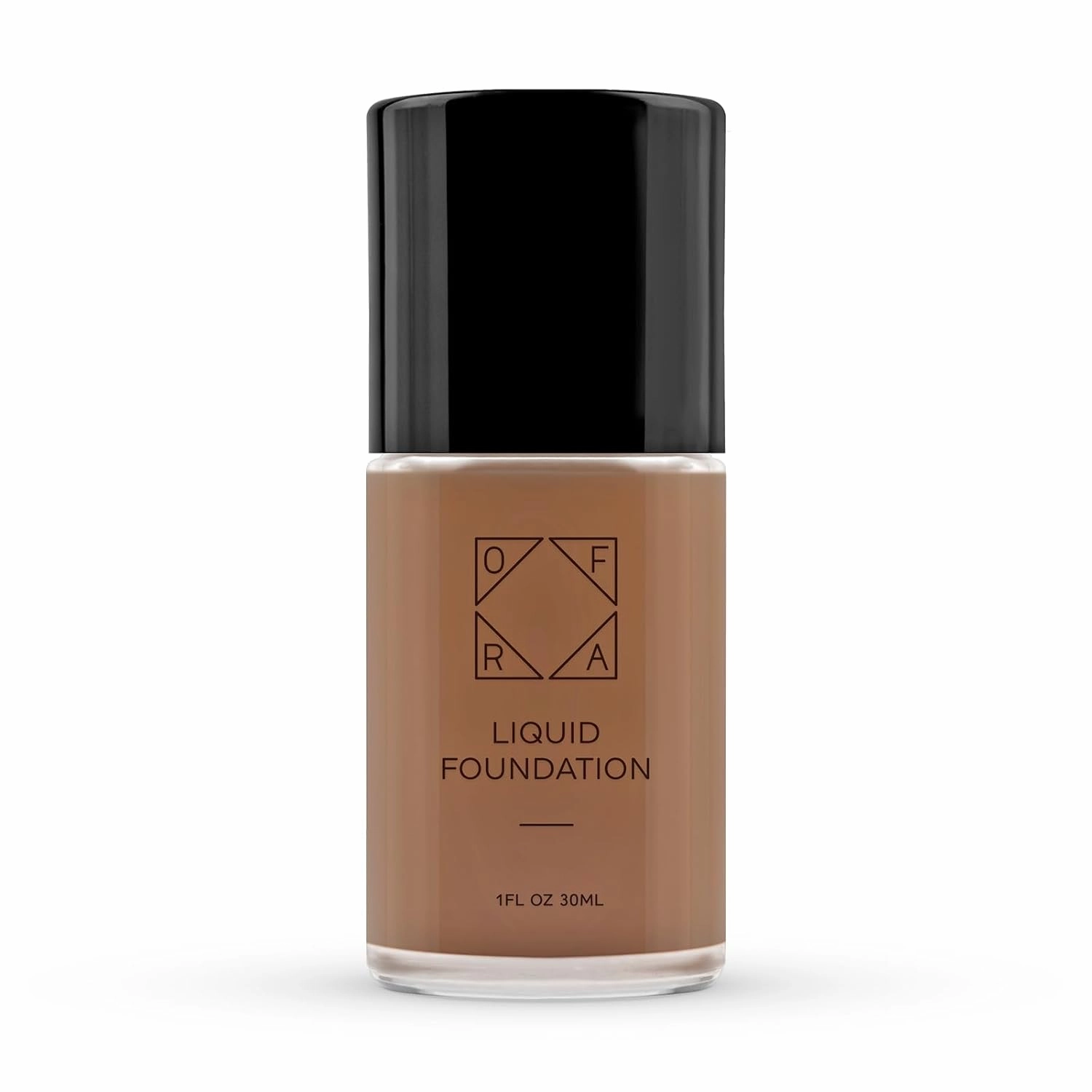 OFRA Liquid Foundation with Spatula - Long-Lasting, Dewy, Lightweight, and Buildable Full Coverage Foundation Makeup - 1oz/30ml - Toffee, a Deep Shade with Neutral Undertones