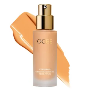 Ogee Complexion Perfecting Liquid Foundation - Lightweight Tinted Moisturizer For Face (Juniper 3.25W - Medium Light Tan, Bright-Golden Undertone) - with Vitamin C & Jojoba Oil - Certified Organic