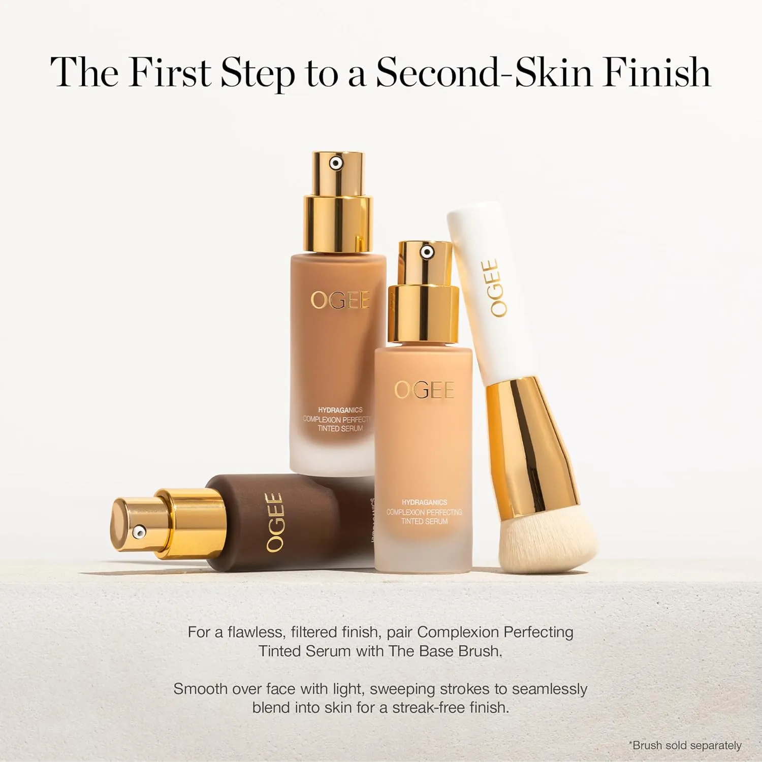 Ogee Complexion Perfecting Liquid Foundation - Lightweight Tinted Moisturizer For Face (Juniper 3.25W - Medium Light Tan, Bright-Golden Undertone) - with Vitamin C & Jojoba Oil - Certified Organic