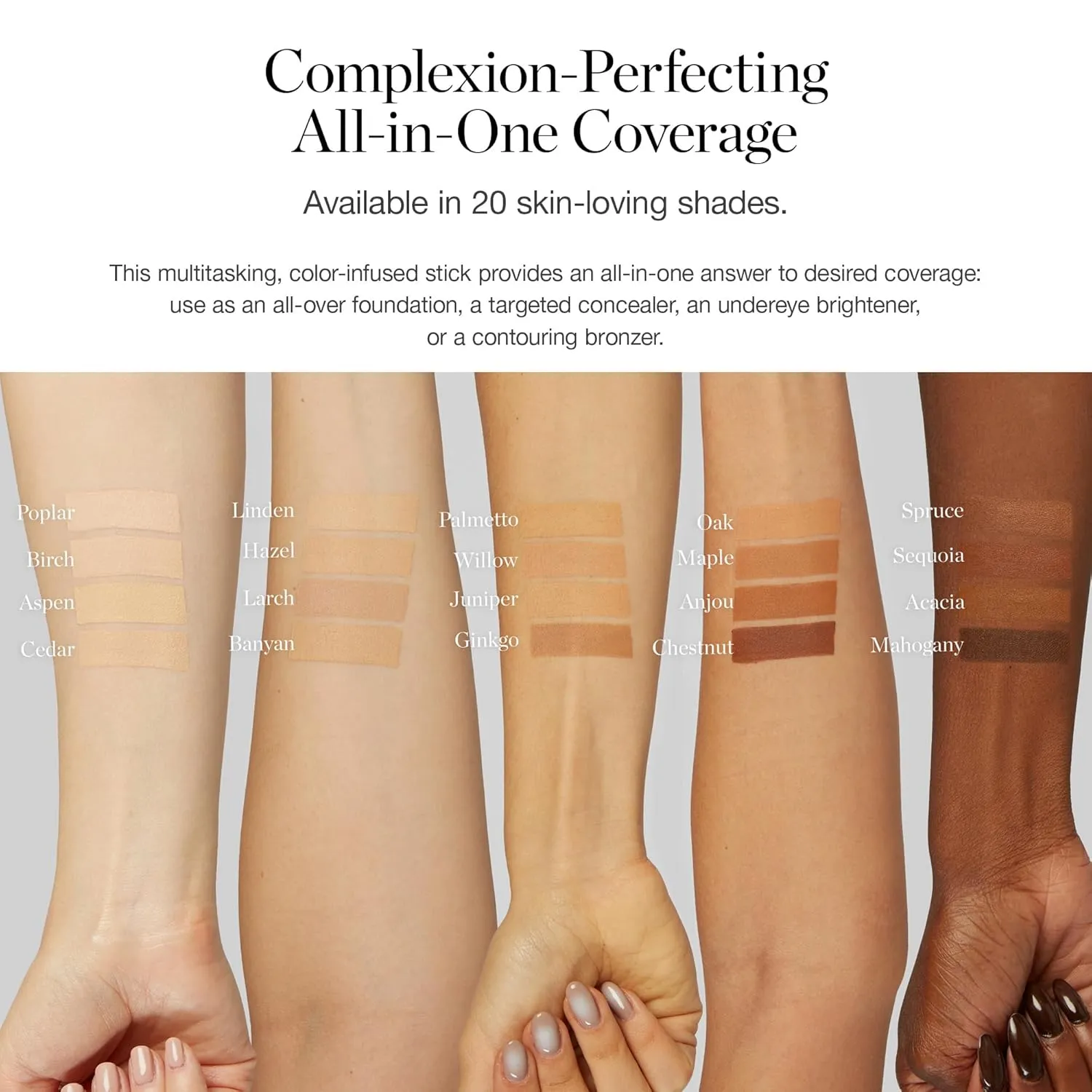 Ogee Sculpted Complexion Foundation Stick (Acacia 12.25C - Deep, Red Undertones) Full Coverage Foundation Makeup - Instantly Balance & Even Complexion - 70% Organic Ingredients