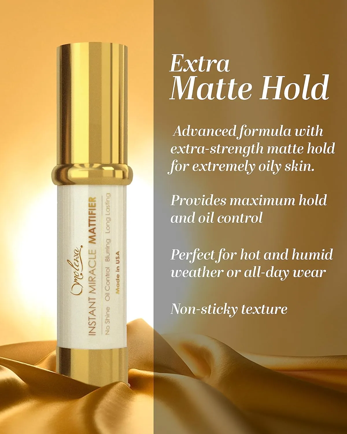 OMOLEWA INSTANT MIRACLE EXTRA MATTE HOLD MATTIFIER, MATTIFYING MAKEUP BASE PRIMER FOR SHINE AND OIL CONTROL - PORE MINIMIZER AND HIDES WRINKLES AND FINE LINES