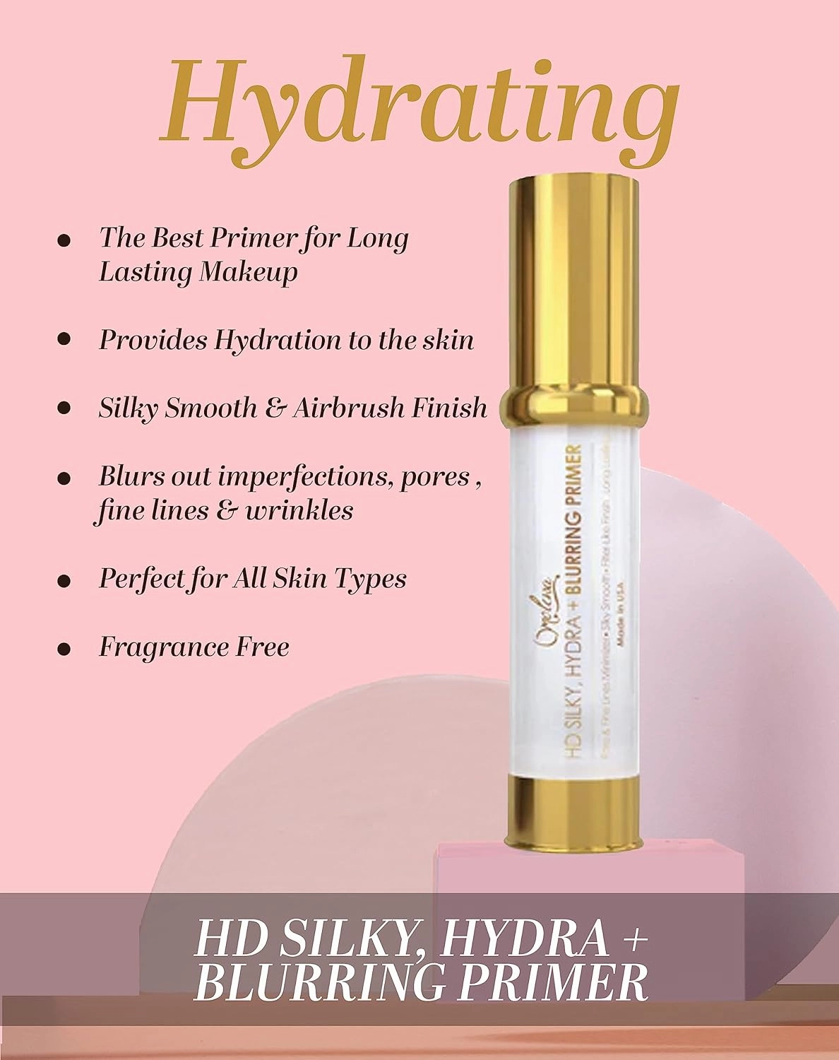 OMOLEWA HD SILKY, HYDRA   BLURRING HYDRATING PRIMER - FLAWLESS SKIN PREP FOR LONG-LASTING MAKEUP