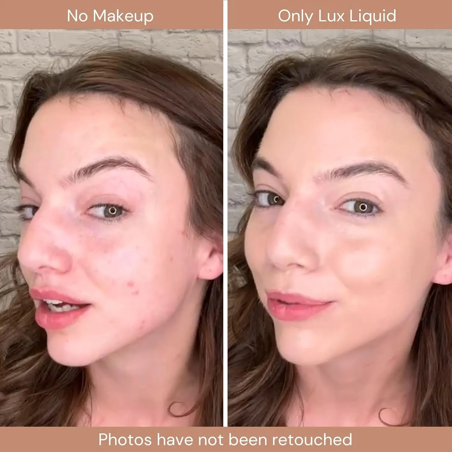 Organic Aloe-Based LUX Liquid Foundation, Natural Vegan Gluten-Free Made in USA, Nutmeg