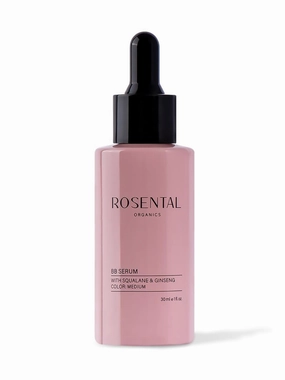 Organics BB Serum with Squalane & Ginseng – Hydrating Tinted Serum for Face, Anti-Aging Lightweight Skin Tint Moisturizer, Natural Makeup with Glow, Light Coverage Foundation, Medium