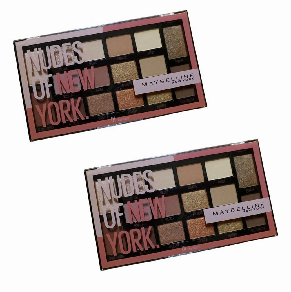 Pack of 2 Maybelline New York Eyeshadow Palette, Nudes of New York 01
