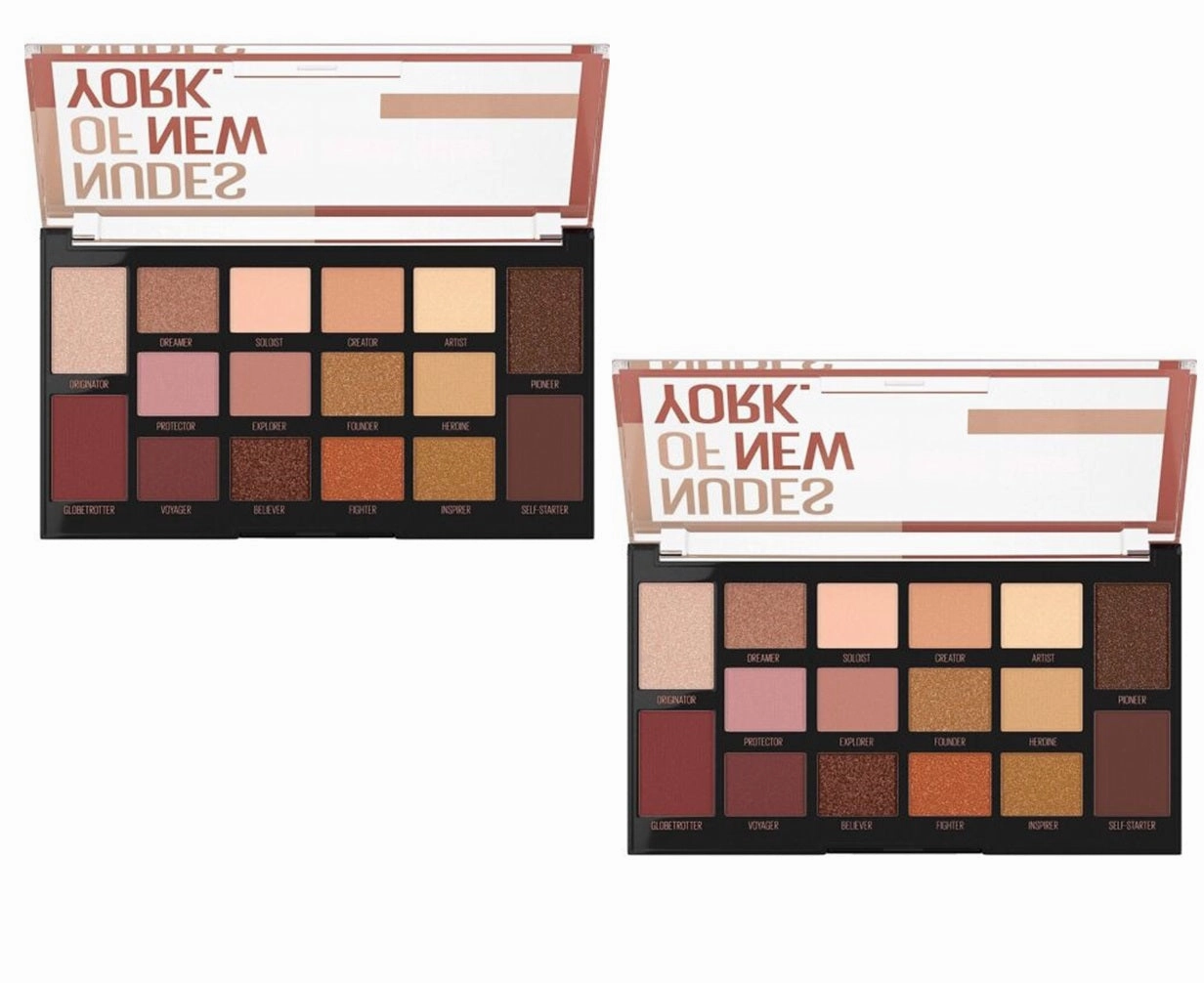 Pack of 2 Maybelline New York Eyeshadow Palette, Nudes of New York 01
