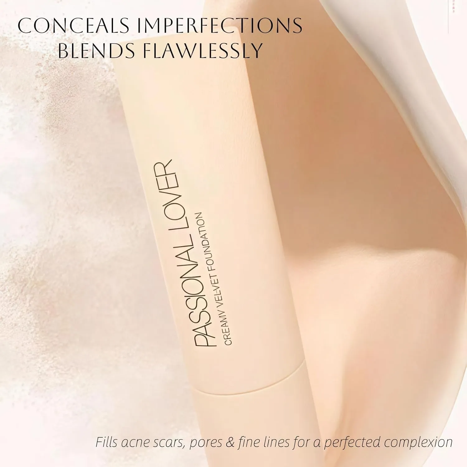 Passional Lover Foundation Creamv Vel-Vet Fundation for Sports Fitness and Other Places (#01-Ivory, normal)