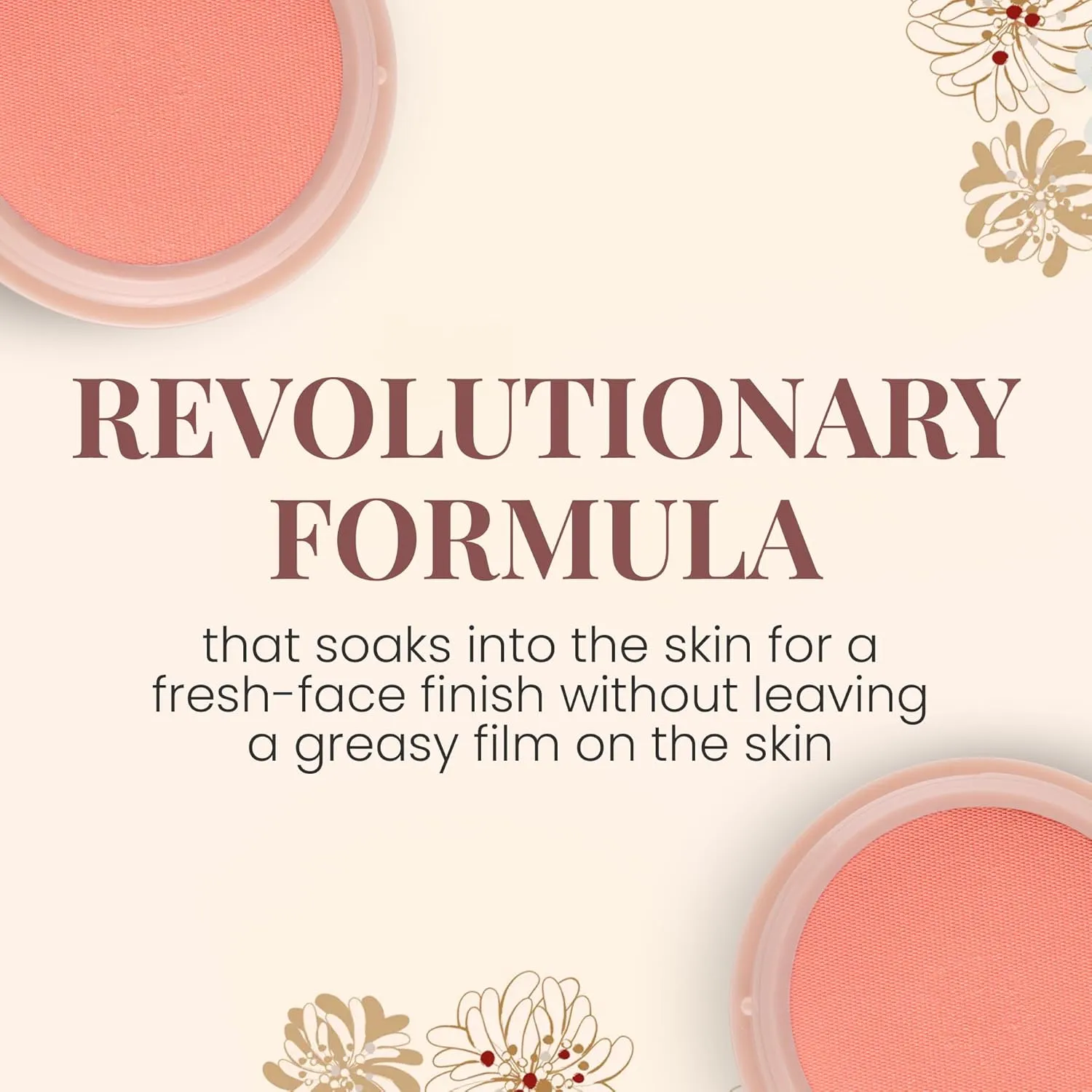 Paul & Joe Gel Blush, Bright and Buildable Makeup, Water-Based Gel Makeup Blush with Hydrating Oils for Dewy, Radiant Finish, Subtle Coral Cheek Tint, 03 Poached Peach, 0.71 oz